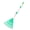 Green, variant on bestolf Leaf Rake Detachable Handle Length Lightweight Lawn Rake Adults Extendable Garden Rake Leaf Collector
