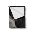 thumbnail image 2 of Animal Soft Flannel Fleece Blanket, Animal with an Angular Design on Dark Toned Background Abstract Illustration, Cozy Plush for Indoor and Outdoor Use, 50" x 70", Grey Charcoal Grey, by Ambesonne, 2 of 5