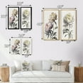 thumbnail image 4 of Designart "Stunning Dahlia Flower I" Dahlia Framed Wall Art Set Of 2 - Cream Floral Gallery Wall Frame Set For Home Decor, 4 of 7