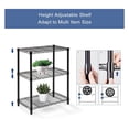 thumbnail image 6 of 3 Tier Adjustable Wire Shelf, 3 Tier Metal Storage Shelves with NSF Certified, Black Wire Rack Shelving Unit, 200Lbs Capacity, 14" D x 23.5" W x 33.5" H, for Kitchen, Pantry, Laundry, Basement, 6 of 7