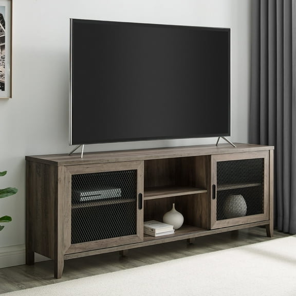 Arnold Sliding Door TV Stand by River Street Designs - Multiple Finishes