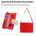thumbnail image 5 of TECH CIRCLE Galaxy Tab S10 Ultra Case,Galaxy Tab S9 Ultra 2023/S8 Ultra 2022 Case,Business PU Leather Folio Stand Protective Cover S Pen Holder Card Slots Shoulder Hand Strap Wallet Bag Case,Red, 5 of 6