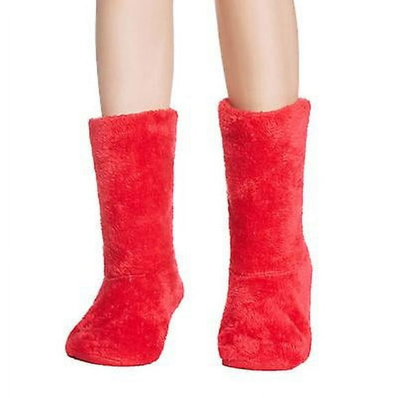 Women's Booties Slippers Indoor Super Soft Warm Cozy Fuzzy Lined Slipper Boots With Anti-slip Slipper Socks