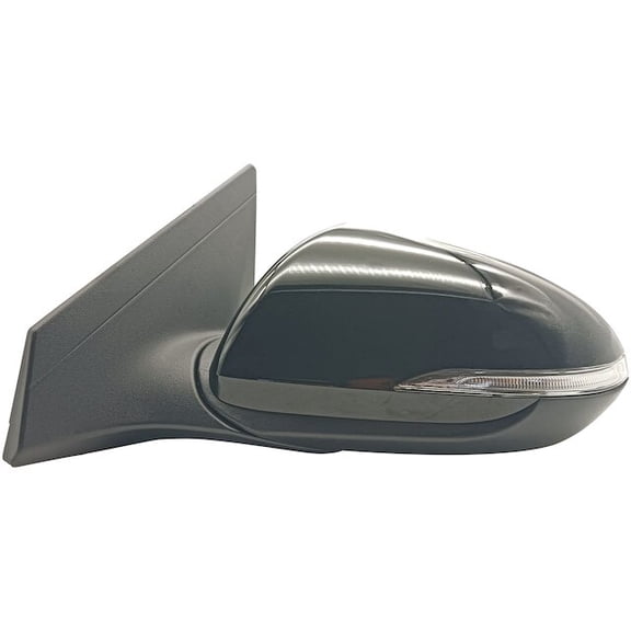 Left Driver Side Power Door Mirror, Heated, with Turn Signal, Manual Folding - Compatible with 2017 - 2020 Hyundai Elantra 2018 2019