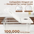 thumbnail image 5 of Everie 12 Quart Sous Vide Container with Collapsible Hinged Lid - Compatible with Most Anova Precision Sous Vide Cookers Diameter Less than 62mm (EVC-NANO), 5 of 9