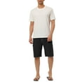 thumbnail image 2 of NOMADIC NOOK Men's Summer Holiday Drawstring Waist Solid Beach Board Shorts 2 Pack, 2 of 6