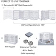 thumbnail image 7 of Unipaws Freestanding Pet Playpen, 6 Panels, 7 of 7