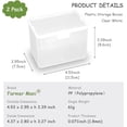 thumbnail image 2 of Clear Rectangle Mini Storage Containers Box with Lid, Rectangular Containers Case for Pills, Jewellery, Tiny Bead, Herbs, Craft Items, 2 Pack, 2 of 8