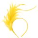 thumbnail image 1 of Tocado de plumas para novia, accesorio creativo para fotos (amarillo), 1 of 7