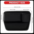 thumbnail image 6 of Car Leather Cup Holder Gap Bag, Premium Leather Console Storage Box, Anti-Drop Car Seat Gap Filler Organizer for Phones Glasses Keys Cards (Passenger Side, Red), 6 of 6
