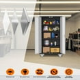 thumbnail image 5 of Ataucjin Metal Garage Storage Cabinet 72" H with Wheels, Tool Cabinet with Lock and 4 Adjustable Shelves and Lockable Rolling,Black Lockable Garage Cabinet for Home,Garage,Office, 5 of 8
