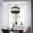 thumbnail image 2 of Arturesthome Wicker Chandelier 1-Lights Handmade Woven Hanging Lamp Ceiling Crafts 15.74", 2 of 6