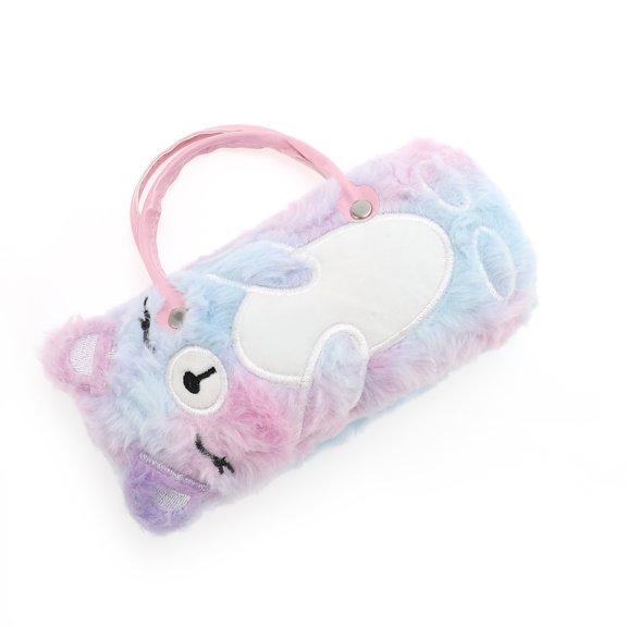Unique Bargains Cute Bears Eyeglasses Case Eyeglasses Storage 6.29"x2.76"x1.97" Violet