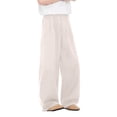thumbnail image 5 of GrmtClth Men’s Pleated No Iron Suit Dress Pants Solid Formal Straight Fit Business Trousers for Wedding Office Occasions Khaki L, 5 of 6