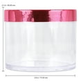thumbnail image 3 of 120G/120ML 4 Oz High Quality Plastic Cosmetic Sample Jars with Rose Lids, 3 of 3