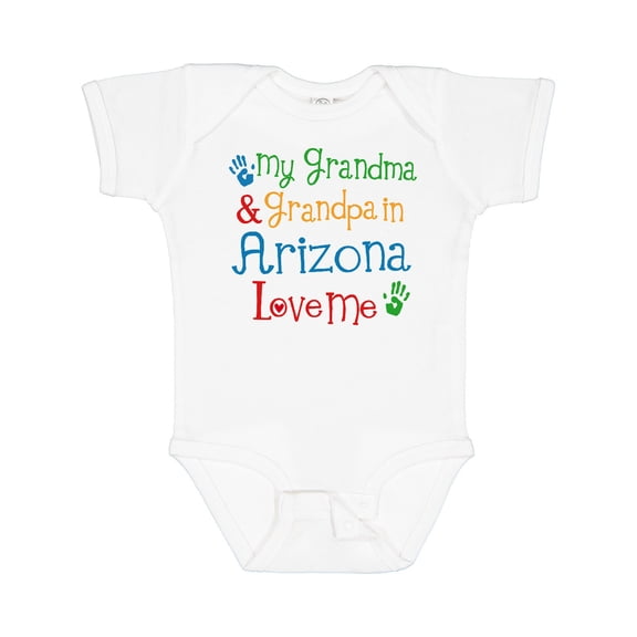 Inktastic Arizona Grandma Grandpa Love Me Boys or Girls Baby Bodysuit