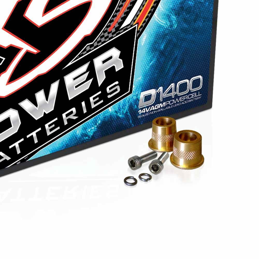 XS Power D-Series 14 Volt 2400 Amp Max Sealed AGM Automotive Car Battery | D1400