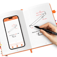 thumbnail image 2 of Smart Pen+Notebook SmartPen Real-time Sync for Digitizing, Storing, and Sharing Paper Notes, Ideal for Note Taking, Drawing, Use with App，Compatible with Android and iOS, 2 of 4