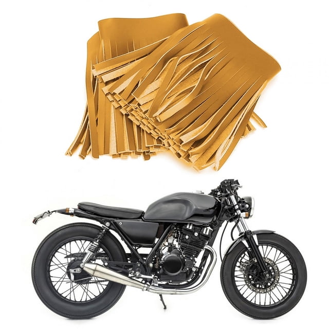 Alforjas Para Motocicletas Artesanales, 70 Cm De Largo Vintage Pedal Alforjas Con Flecos Suaves 2 Piezas Para Modificación ANGGREK Motorcycle Fringe