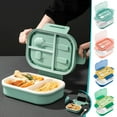 thumbnail image 2 of Matoen12 Bento Box Adult Lunch Box Double-layer Sealed Compartments Students Microwave Lunch Box with Tablewar Pink, 2 of 6