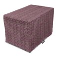 thumbnail image 1 of Eggplant Dog Crate Cover, Retro Inspired Stacks of Delicious Eggplants Product of Nature Ingredient Cusine Food, Easy to Use Pet Kennel Cover for Dogs, 35" x 23" x 27", Purple, by Ambesonne, 1 of 6