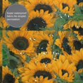 thumbnail image 3 of Rateoe Sunflowers 7 Shower Curtain - Fancy Bathroom Shower Curtain Sets - Waterproof Shower Curtain with Hooks with 12 Plastic Hooks 72x72 Inches, 3 of 5