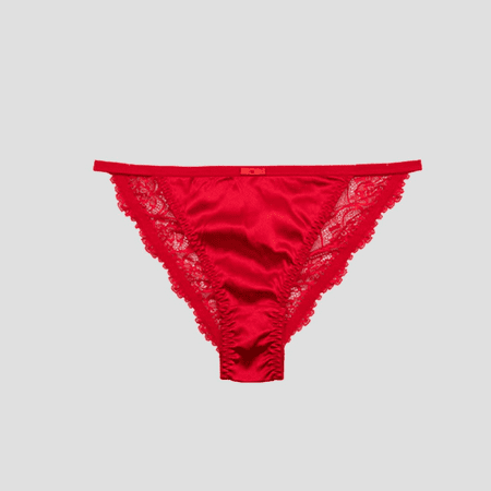 Fulorrnie Underwear for Women Comfort Thong High Waisted Seamless Panty Waistband Cheeky Elastic Waist No Show Panties  Red  L