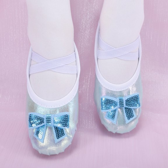 LvhaoGJOB Girls' Ballet Flats for Dance Class - Soft Flexible Sole, Elegant Design