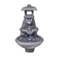 thumbnail image 5 of Pagoda Tiered Outdoor Fountain with 3 White LEDS, 5 of 14