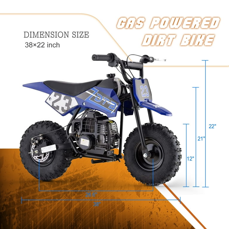 colem 50cc mini gas power dirt bikes Kids Mini 50CC Gas Dirt Bike, DB2 Model 2 Stroke Ride on Bike with Off-Road  Tire, Shocks, Pull Start, Oil Mixed Required, Support Up to 165lbs