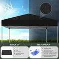 thumbnail image 2 of GVDV Outdoor Pop up Canopy 10'x10' Tent Camping Sun Shelter-Series Party Tent (Black), 2 of 12