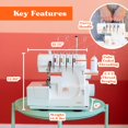 thumbnail image 3 of Máquina de coser overlock American Home AH100 de 4/3/2 hilos, 3 of 9