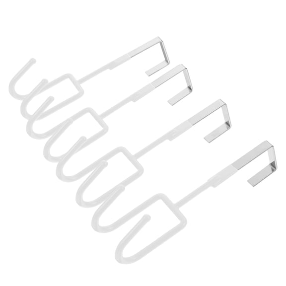 FUEENIRVA 4Pcs Set Iron Hanging Hooks for Jacket Hook Slip-Resistant Home Users 7.5x3.5x2in