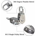 thumbnail image 5 of Polea simple de acero inoxidable M15 304 ACTIVE 6 piezas, 5 of 5