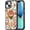 Kitty Cat, variant on Compatible for iPhone 13 Case Cute - Durable Shockproof 6.6 ft Drop Impact Phone Case - Black Funny UFO Design for iPhone 13 6.1"