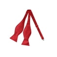 thumbnail image 1 of INSPIRE CHIC Nœud Papillon de Smoking pour Homme, Couleur Unie, à Nouer Soi-Même, pour Mariage Formel, Rouge, Taille Unique, 1 of 5