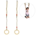 thumbnail image 1 of Convenient To Use  Pair Swing Rings, Flying Rings Swing, Safe And Firm Exercise Equipment Wooden Swing Rings, 1 of 8