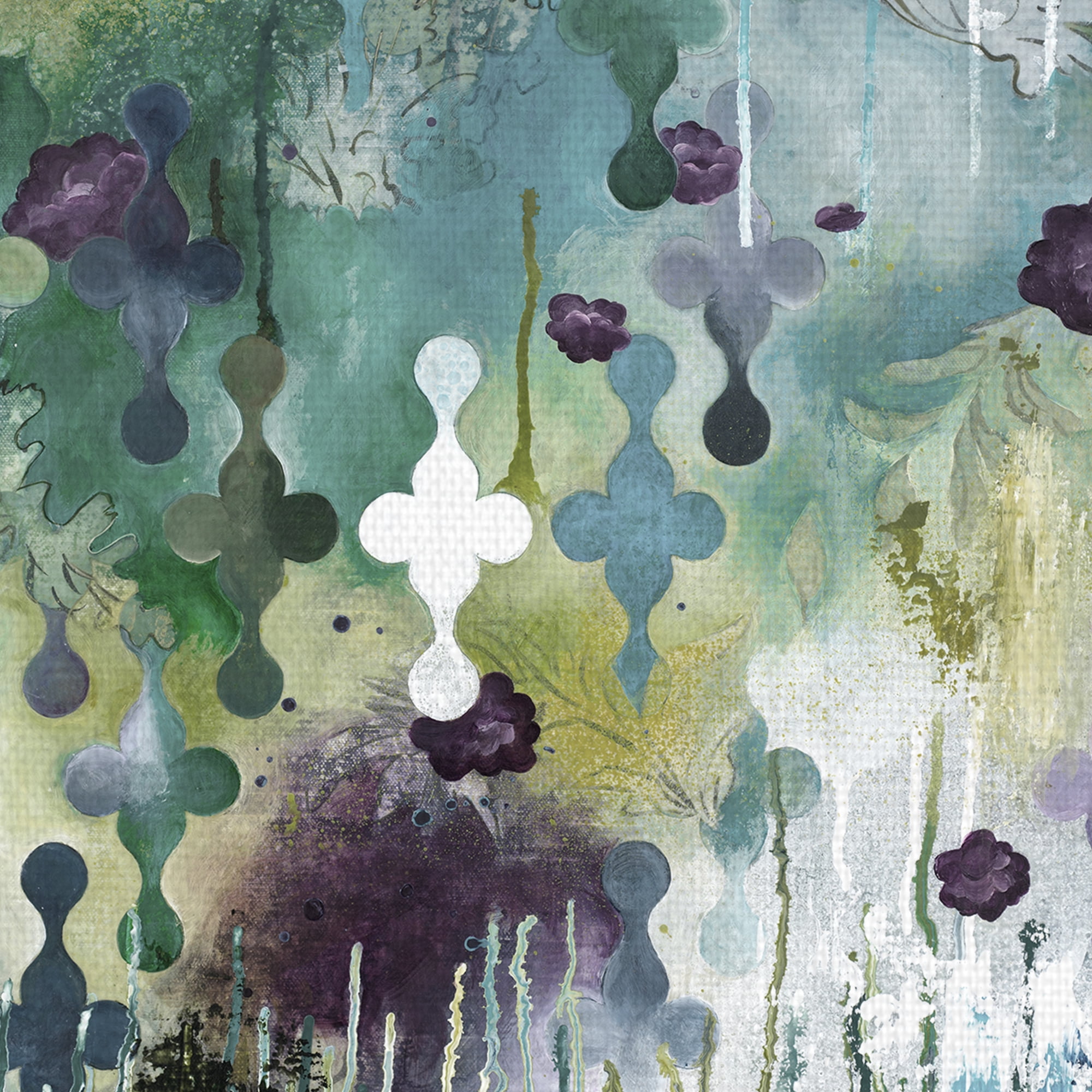 Masterpiece Art Gallery Seafoam Storm Two Light Abstract by Heather Noel Robinson Canvas Art Print