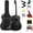 Black, variant on Donner 41'' Full Size Acoustic Guitar - Complete Beginner Kit for Adults with Free Online Lesson, with Gig Bag, Strap, Tuner, Pickguard, Black