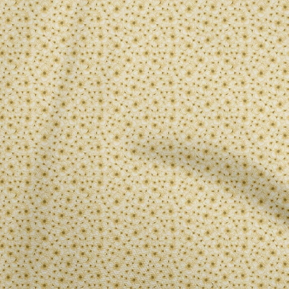 oneOone Silk Tabby Yellow Fabric Florals Dress Material Fabric Print Fabric By The Yard 42 Inch Wide