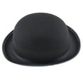 thumbnail image 3 of Black Felt Top Hat for Men Vintage Magician Hats formal Costume Accessory Adult Top Hat Bowler Top Hat, 3 of 9