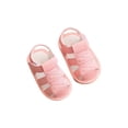 thumbnail image 2 of YMNXA Kids Toddler Girls Sandals Soft Sole Non Slip Closed Toe Solid Color Fashion Comfortable Breathable Shoes For Daily Wear,Pink,12-18 Months, 2 of 5