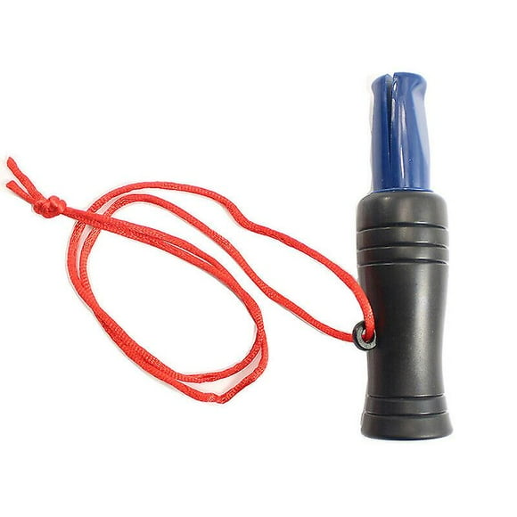 Outdoor Duck Call Whistle Mallard Pheasant Caller Decoy Outdoor Whistle Tool. (black+blue)(1pcs)
