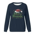 thumbnail image 3 of Christmas Women's Sweatshirts Casual Xmas Graphic Tops Crewneck Sweatshirt Trendy Long Sleeve Holiday Christmas Printed Blouses Pullover, 3 of 4