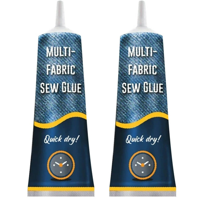 Jolixieye Stitch Liquid Multi-Use Fabric Adhere Fast Tack Dry Sew Glue Jeans Clothing Leather Sewing Solution Repairing Tool 2pcs New, Women's, Size