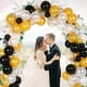 thumbnail image 4 of Kit de guirnalda de globos de oro negro, juego de decoración de suministros de fiesta de 138 piezas, arco de globos de confeti negro, dorado, blanco y dorado para baby shower, boda, Bir, 4 of 5