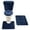 Navy Blue, variant on Bathroom Rug Set 5 Piece Nonslip with Contour Mat and Toilet Tank and Lid Covers, Burgundy