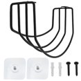 thumbnail image 3 of Black Iron Wall Baseball Hat Rack for Storage and Display with Strong Bearing Capacity 29.5x3.5 Inches, 3 of 5