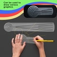 thumbnail image 4 of Mandala Drawing Ruler, Minimalist Geometric Pattern Template Acrylic Tool For Art Enthusiasts - 6 Inch Size For Sketching, Coloring, Diy Crafts, Artists, Hobbyists, 4 of 5
