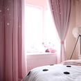 thumbnail image 3 of YZHM Starry Sky Sheer Curtain Tulle Window Treatment Voile Drape Valance Double-deck, 3 of 6